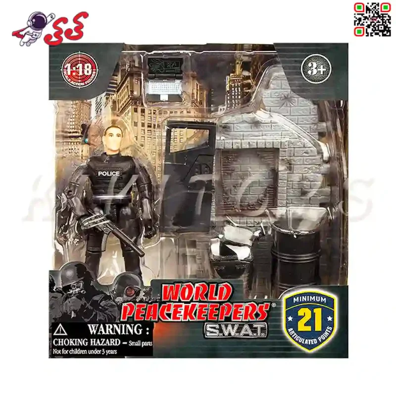 ماکت سنگر شهری و سرباز با تجهیزات نظامی برند 77110A ام اند سی