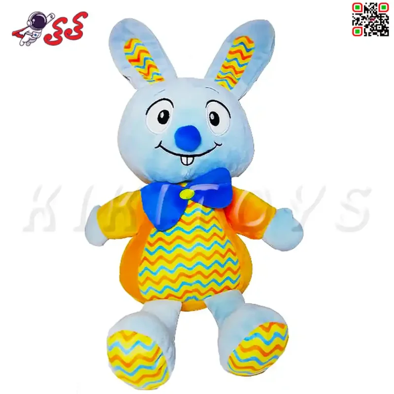 عروسک پولیشی نوزادی خرگوش آبی موزیکال اسباب بازی