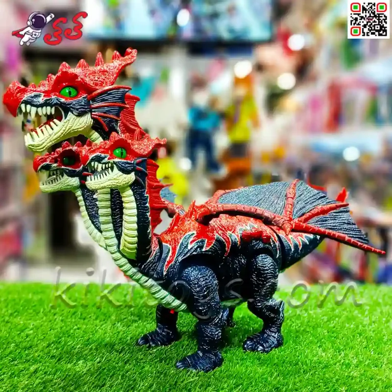 ربات دایناسور و اژدها سه سر راهرو و تخم گذار موزیکال اسباب بازی DINOSAUR 919