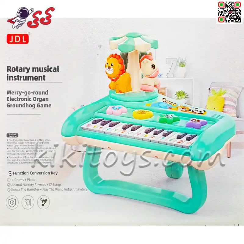 پیانو اسباب بازی موزیکال پایه دار با رقص نور Mousical piano toy 8852