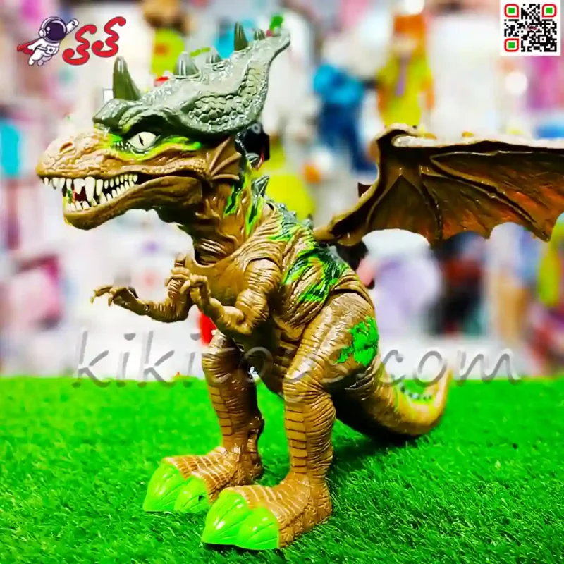 ربات دایناسور و اژدها سبز بالدار موزیکال اسباب بازی DINOSAUR 914