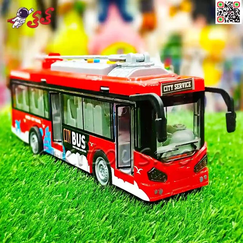 اتوبوس شهری اسباب بازی  موزیکال و قدرتی بزرگ CITY BUS SERIES