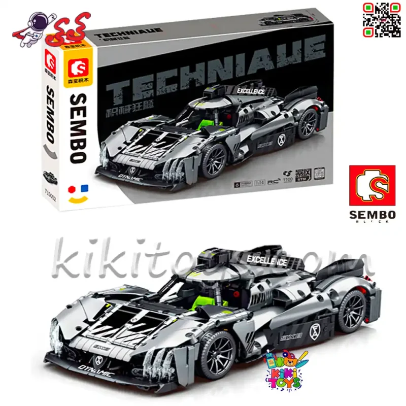 لگو تکنیک ماشین پژو هیبریدی PEUGEOT 9X8 برند سمبوبلاک SEMBO BLOCK 715002