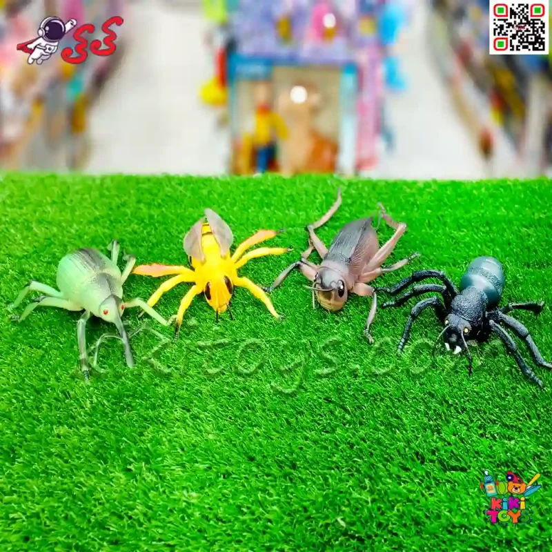 فیگور حیوانات و حشرات و خزندگان اسباب بازی بزرگ 4 عددی ANIMAL MODEL 2851
