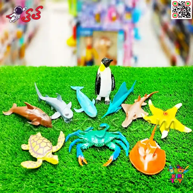 حیوانات دریایی اسباب بازی ست فیگور حیوانات 10 عددی UNDERSEA WORLD ANIMALS Q5039