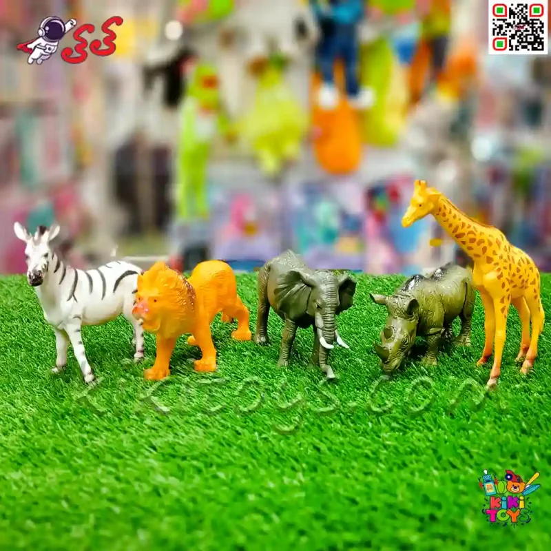 حیوانات اسباب بازی ست باغ وحش 5 عددی WORLD ANIMALS 7005