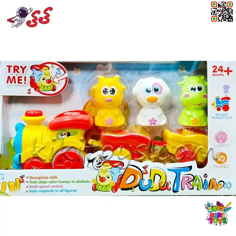 قطار اسباب بازی موزیکال نشکن حیوانات راهرو 65122 DUDU TRAIN