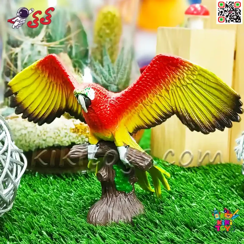 فیگور حیوانات ماکت طوطی ماکائو زینتی مینیاتوری 2969 Fiqure Parrot Macaw