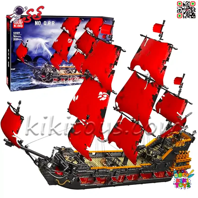 لگو کشتی بادبانی دزدان دریایی کارائیب انتقام ملکه برند مولدکینگ MOULD KING 13109