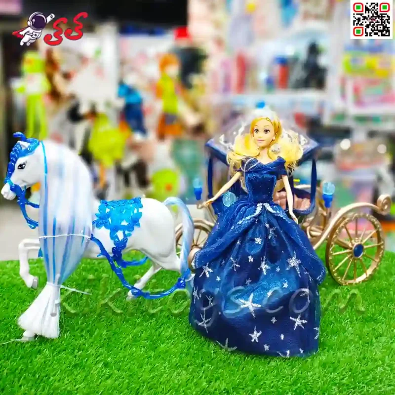 کالسکه و اسب  راهرو اسباب بازی و باربی پرنسس PRINCESS CARRIAGE 374A