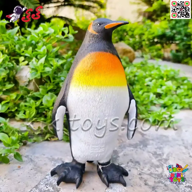 فیگور حیوانات ماکت پنگوئن امپراتور اسباب بازی نرم و گوشتی بزرگ Penguin figure X109