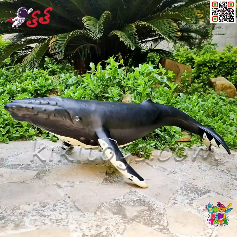 فیگور حیوانات ماکت نهنگ و وال اسباب بازی نرم و گوشتی بزرگ Whale figure X082