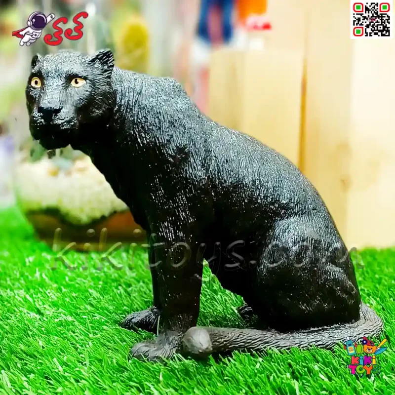 فیگور حیوانات ماکت پلنگ سیاه و جگوار اسباب بازی Black panther figure X152