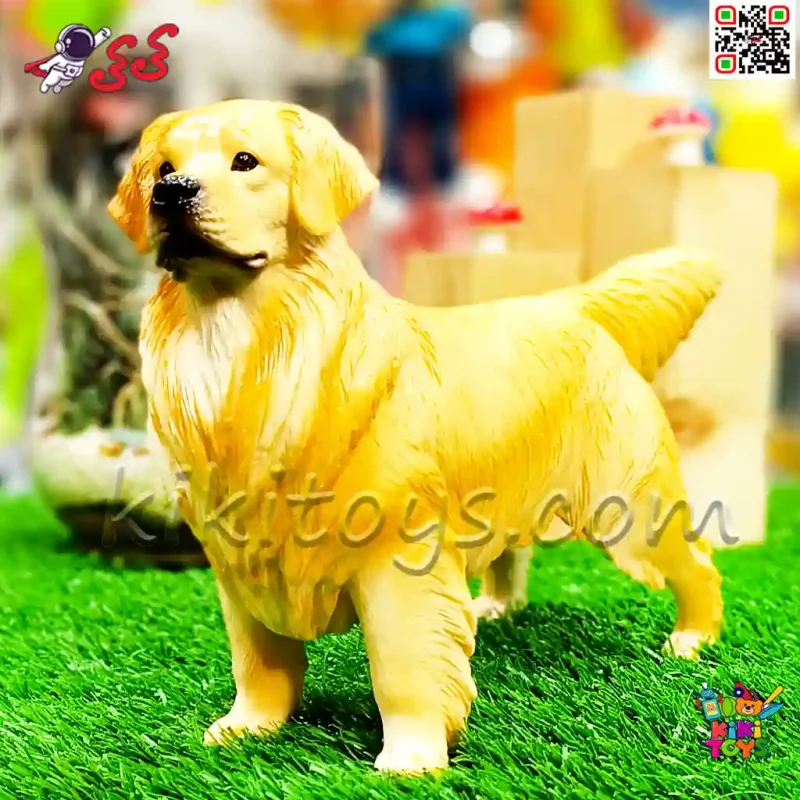 فیگور حیوانات ماکت سگ گلدن رتریور دو رنگ اسباب بازی Golden retriever 1160