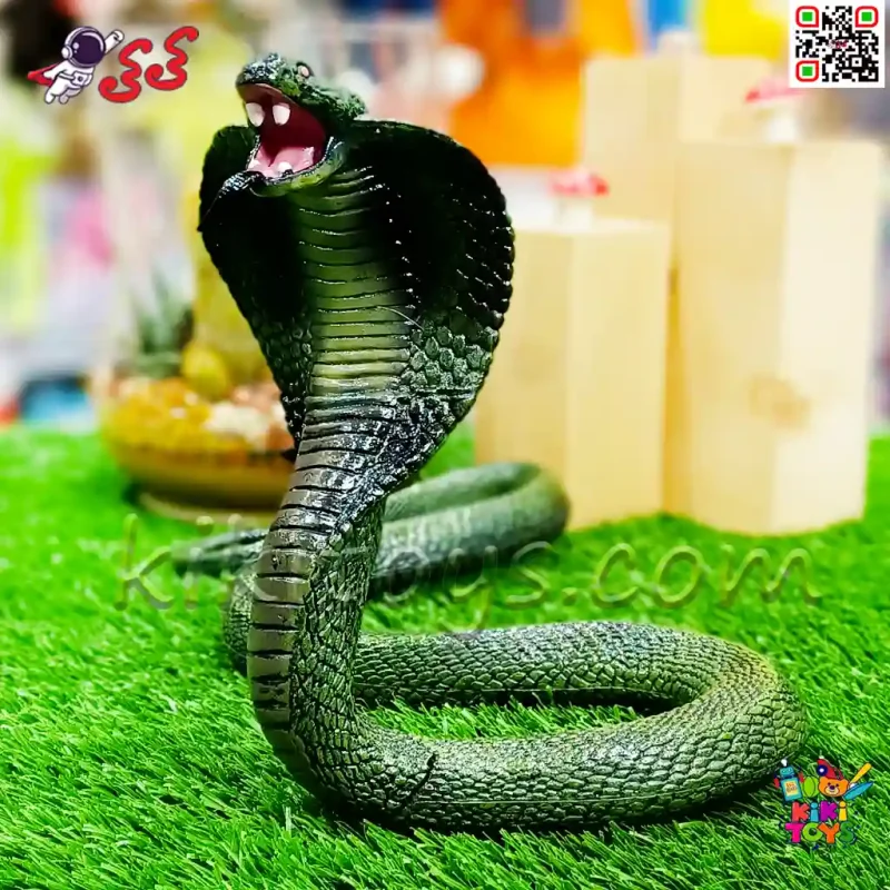 فیگور حیوانات ماکت مار شاه کبری اسباب بازی King cobra Snake Fiqure 1787
