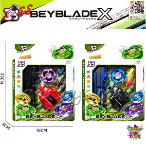 BEYBLADE X BB238 با لوازم جانبی کامل – کیفیت بالا، سرعت فوق‌العاده و سازگار با سری جدید! آماده برای رقابت‌های نفس‌گیر