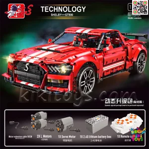 دل ساختنی فورد شلبی GT500 – طراحی دقیق بدنه در رنگ قرمز