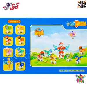 فیگور رباتی سگ‌های نگهبان با جزئیات دقیق و رایدر – ست کامل شخصیت‌های Paw Patrol مناسب هدیه کودک