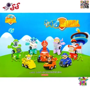 فیگور سگ رباتیک تبدیل‌شونده الهام‌گرفته از شخصیت‌های Paw Patrol با طراحی جذاب و متحرک
