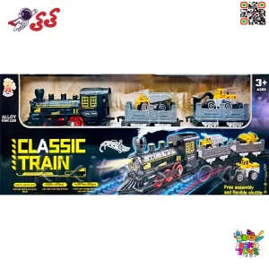 قطار اسباببازی دودزا با ماشینهای فلزی راهسازی – ماجراجویی مهیج روی ریل TRAIN 5812