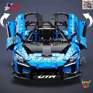 طراحی واقع‌گرایانه لگو تکنیک McLaren Senna GTR با درهای بال‌پرنده