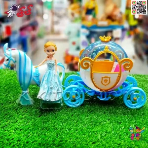 اسب راهرور اسباب بازی با قابلیت حرکت و صدای واقعی، متصل به کالسکه باربی