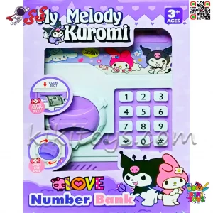 قلک و گاوصندوق رمزدار اسباب بازی کرومی مدل Kuromi 6610 – MONEY SAFE BOX