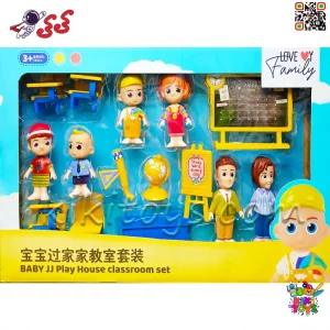 ست اسباببازی کلاس درس کوکو ملون Baby JJ با ۶ فیگور شخصیتهای محبوب و لوازم آموزشی Cocomelon