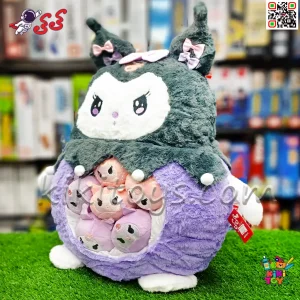 عروسک کرومی بچه دار با پارچه نرم و لطیف؛ مناسب برای بغلکردن و هدیه