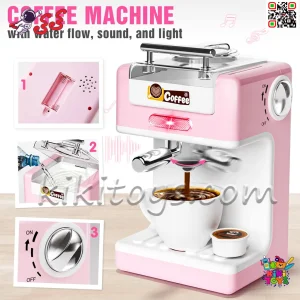 قهوه‌ساز اسباب‌بازی با قابلیت ریختن آب واقعی و افکت صدا و نور