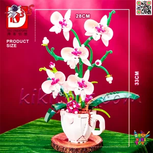 اندازه لگو گل ارکیده در فنجان قهوه