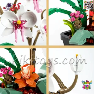 لوک‌های ساختنی گل ارکیده JAKI از نمای نزدیک