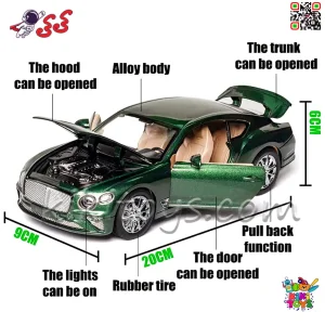 جزئیات بدنه فلزی بنتلی کانتیننتال GT مدل دایکست