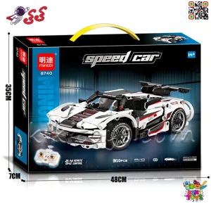 ماکت لگویی ماشین اسپرت کنترلی الهام‌گرفته از Bugatti Chiron مدل MINGDI 8740