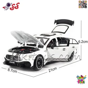 اندازه و جزئیات موتور و کاپوت ماکت AMG GT63