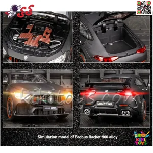 جزئیات داخلی ماکت فلزی برابوس Rocket 900 AMG مقیاس 1:24