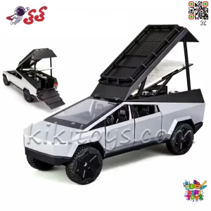 ماکت فلزی تسلا سایبرتراک کمپر نمای جانبی