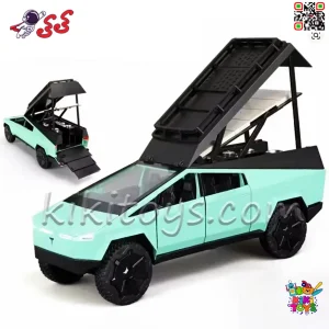 ماکت ماشین شاسی‌بلند تسلا سایبرتراک کمپر نمای جلو