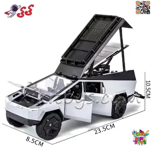 اندازه و طراحی فیوچریستیک ماکت Tesla Cybertruck Camping RV