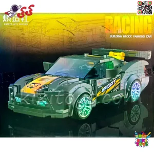لگو ماشین مسابقه‌ای Racing با طراحی آیرودینامیک و جزئیات دقیق