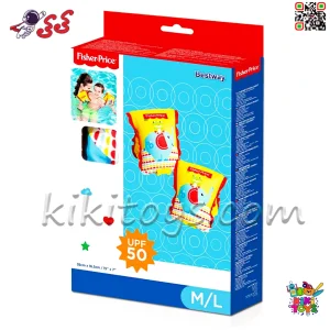 بازوبند شنا پارچه‌ای فیشر پرایس بست وی کد 93525 سایز M/L مناسب کودکان 3 تا 6 سال (18 تا 30 کیلوگرم)