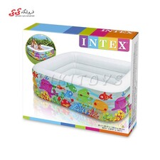 استخر بادی آکواریومی مربع اینتکس intex 57471