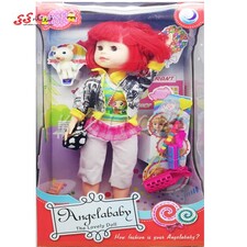 عروسک دخترانه انجل بی بی مو قرمز Angela baby1801
