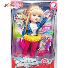عروسک دخترانه انجل بی بی دامن زرد Angela baby1802