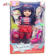 عروسک دخترانه انجل بی بی مو مشکی Angela baby 1802