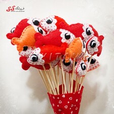 عروسک ماهی قرمز نمدی