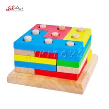 پازل مونته سوری کودکان چوبی Montessori Puzzle
