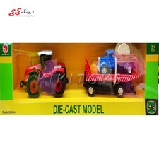 ماکت فلزی تراکتور با یدک کش  DIE Cast Model