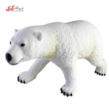 فیگور حیوانات خرس قطبی نرم بزرگ اسباب بازی polar bear figure
