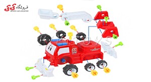 خرید اسباب بازی ماشین آتشنشانی با دریل برقی KAMYU Fire truck